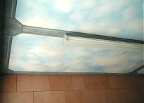 Faux Sky Ceiling & Trompe Beams